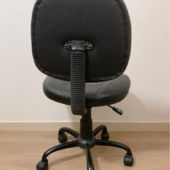 【募集終了】キャスター付きチェア黒　オフィスチェア　ワークチェア　学習椅子の画像