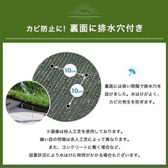 “10年使える”超高密度 リアル人工芝 1×10m  [ 単品 ] 芝丈25mm U字ピン 24本 ロール  一体型 高耐久 高密度 リアル 人工芝の画像