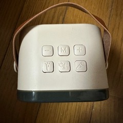 【動作確認済】マイク付スピーカー Bluetooth対応 アウトドア カラオケ ベージュの画像