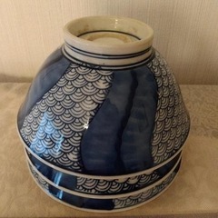 どんぶり　茶碗　3つ　波　和柄の画像
