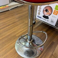 【ジモティー割引あり】【ジャングルジャングル守口店】カウンターチェア　赤の画像