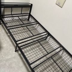 シングルベッド　マット付きの画像