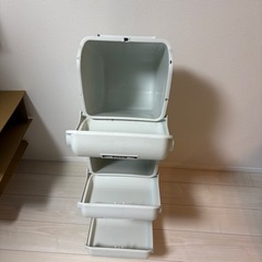 ゴミ箱 スリーサイクルカン　ホワイトの画像
