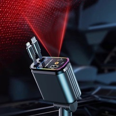 新品未使用シガーソケット 120w 光る充電器 新の画像