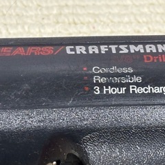 SEARS CRAFTSMAN コードレスドリル 充電器付き ブラックの画像