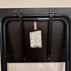 山善　折りたたみハイテーブルの画像