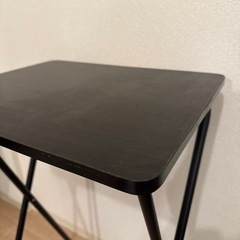 山善　折りたたみハイテーブルの画像