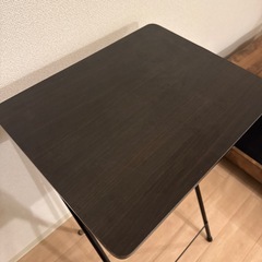 山善　折りたたみハイテーブルの画像