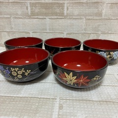 神田川俊郎お盆、お椀13点セットの画像