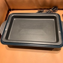 レコルト ホットプレート RBQ-1 recolte　ホームバーベキュー ネイビーの画像