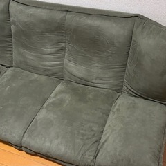 【美品】2人掛けローソファベットの画像