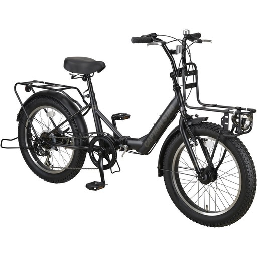 折りたたみ自転車 CAPTAIN STAG バーギー マットブラック (FDB206)