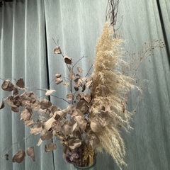 ドライフラワーと花瓶セットの画像