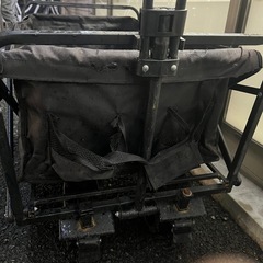 決まりました四輪アウトドアワゴン 折り畳み式 キャリー ワゴン キャリー カーゴ 台車 荷車ワイドタイヤの画像
