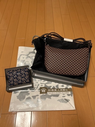 印傳屋 ショルダーバック＆小物入れセット