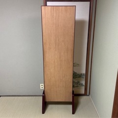 ダークブラウン スタンドミラー 木製の画像
