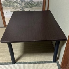 NITORI ダークブラウン テーブルの画像