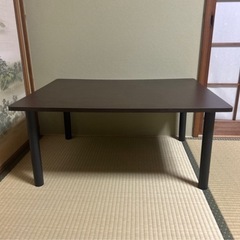 NITORI ダークブラウン テーブルの画像