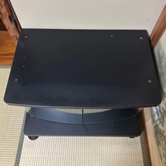 ガラス 木製 ブラック　テレビ台の画像