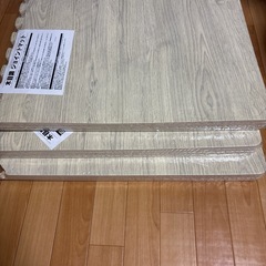 木目調ジョイントマット新品未使用品12枚　61✖️61センチの画像