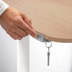 【天板なし】IKEA BEKANT 昇降デスク 電動 160x80cm ブラックの画像
