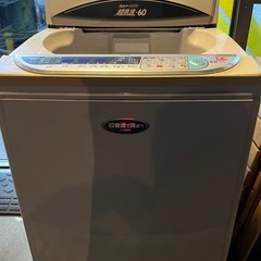 【😍格安‼️】SANYO全自動洗濯機6kg分解洗浄済みの画像