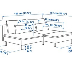 【近隣配送可】IKEA ソーデルハムン ソファー の画像
