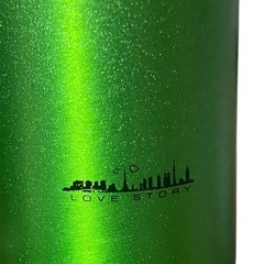 Tokyo Love Store 非売品 限定 スリムボトル 220ml アルミ製 水筒 グリーン 未使用 箱付き 軽量60gの画像