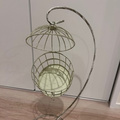 鳥籠風　置物の画像
