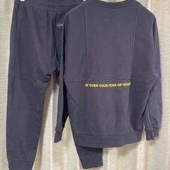 NIKE AIR スエット セットアップ 上下セット 黒　サイズM の画像