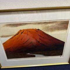 暁富士　額縁付き　アートの画像