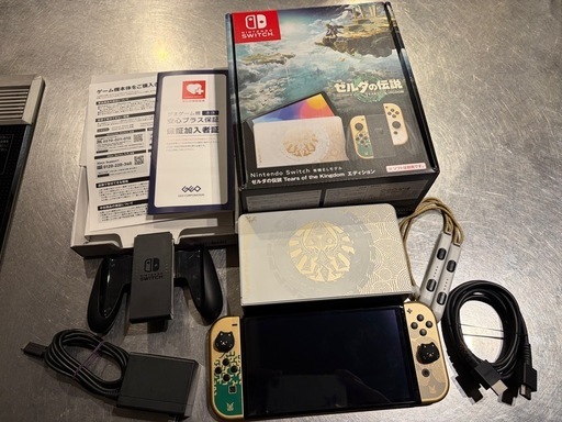 Nintendo Switch 有機ELモデル ゼルダの伝説・安心プラス保証付　即使用可能☆