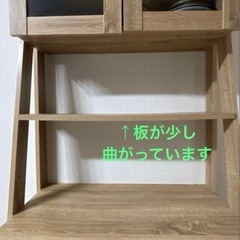 LOWYA ロウヤ　ナチュラルウッド 食器棚 キッチン収納　キャビネットの画像