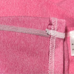 レディース ピンク スポーツセットアップ（半袖＋フード付きパーカー）中古
の画像