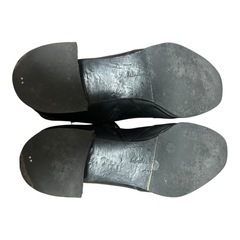 Ferragamo サイドジップブーツ 黒 レッド裏地の画像