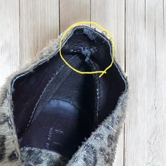 FONT レオパード柄 ウェッジソール ブーツ イタリア製の画像