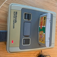 ニンテンドー スーパーファミコン 本体 ソフト3本の画像
