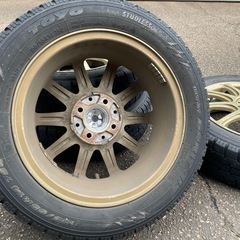 ダイハツムーブ用スタッドレスタイヤ+アルミホイール 155/65R14の画像