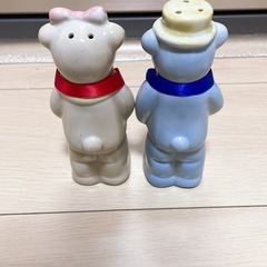 くま　箸置きand塩コショウいれの画像