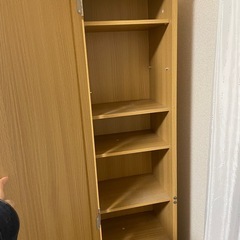 全身鏡付き収納棚の画像
