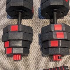 可変ダンベル20kg x 2セットの画像