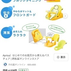アプリカ　バスチェアの画像
