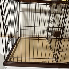犬用ケージ　大型　仕切りドア付きの画像