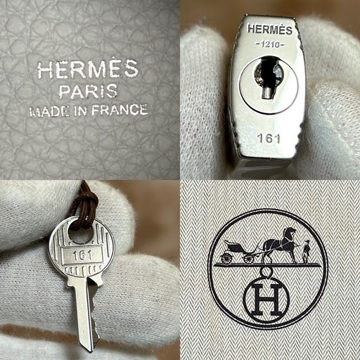 エルメス HERMES ピコタンロック MMホワイト白色系