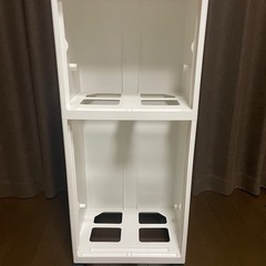 おまけあり‼️ニトリキャスター付き2段分別ゴミ箱（ホワイト）キッチンやランドリーに最適！の画像