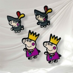 【新品】ペッパピッグ　スタッドピアス　４個　Peppa Pigの画像