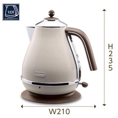 新品同様！！【De'Longhi】電気ケトル 1.01Lの画像