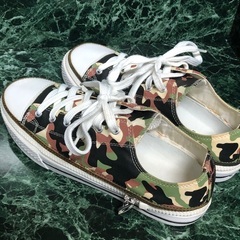 ZIPz SHOSE  迷彩　スニーカー　レア　26cm 美品の画像