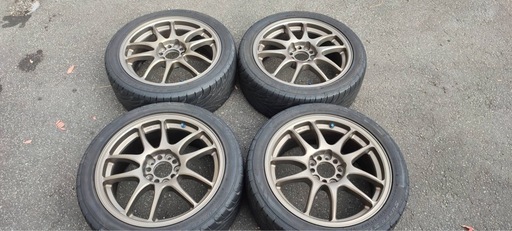 タイヤホイールセットwork/ワーク EMOTION CR kai/エモーションCR改 17×7j +42  5穴　114.3　　　FEDERALSS595　215/45R17セット　タイヤホイールセット