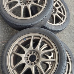 work/ワーク EMOTION CR kai/エモーションCR改 17×7j +42  5穴　114.3　　　FEDERALSS595　215/45R17セット　タイヤホイールセットの画像